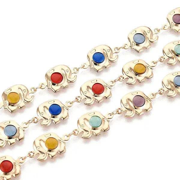 Handmade Brass Elephant Link Chains