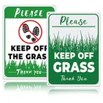 2Pcs 2 Style Aluminum Warning Signs