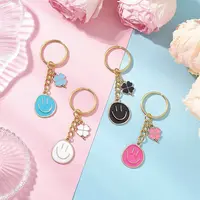 Alloy Enamel Pendant Keychains
