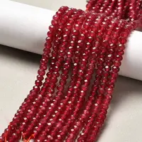 Dyed Natural Malaysia Jade Rondelle Beads Strands