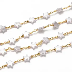 Handmade Brass CCB Plastic Link Chains