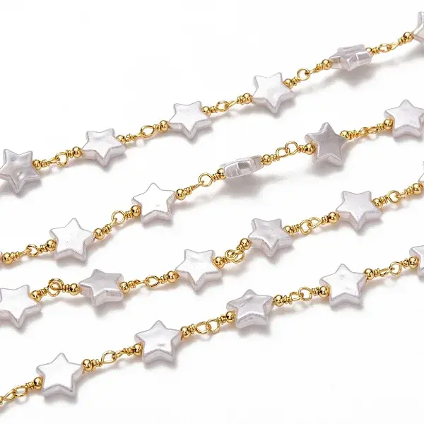 Handmade Brass CCB Plastic Link Chains