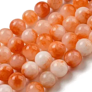 Natural Dyed Yellow Jade Beads Strands