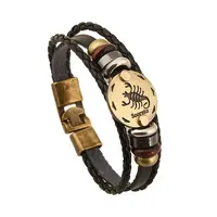 Braided Cowhide Cord Multi-Strand Bracelets
