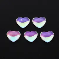 Translucent Electroplated Glass Cabochons