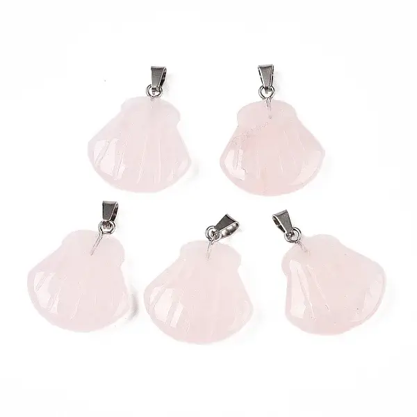 Natural Rose Quartz Pendants