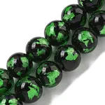 Handmade Silver/Gold Foil Lampwork Beads Strands