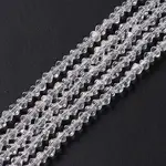 Clear Glass Bicone Beads Strands