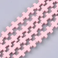 Spray Painted Non-magnetic Synthetic Hematite Beads Strands