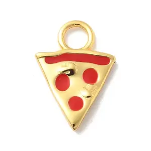 925 Sterling Silver Red Enamel Charms