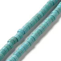 Synthetic Turquoise Dyed Beads Strands