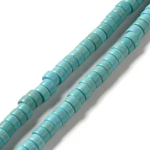 Synthetic Turquoise Dyed Beads Strands
