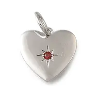 925 Sterling Silver Micro Pave Clear Cubic Zirconia Charms