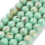 Assembled Synthetic Stone and Trochus Shell Beads Strands