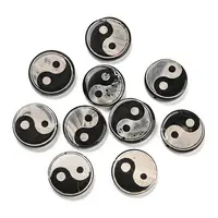 Natural Agate Yin-yang Beads