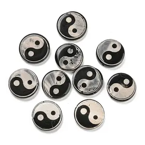 Natural Agate Yin-yang Beads