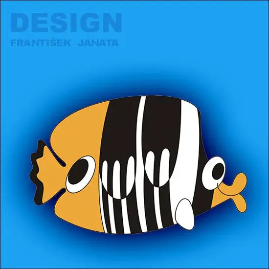 Dětská dekorace na zeď rybka klipka velká