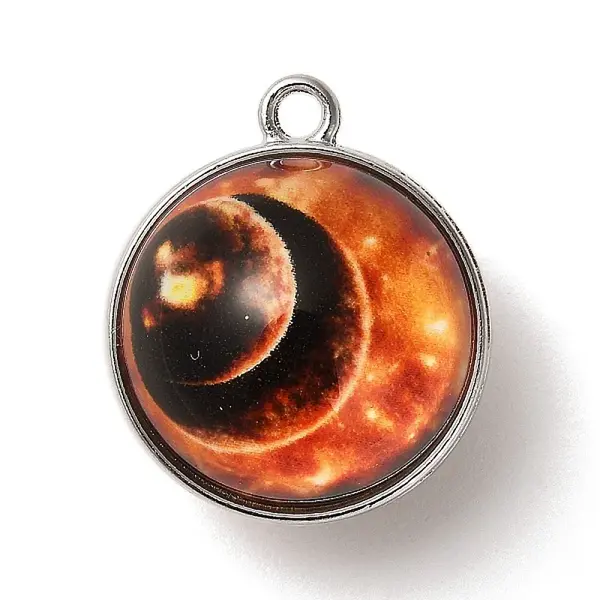 Galaxy Theme Luminous Glass Ball Pendants