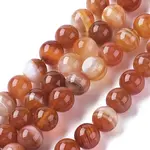 Natural Striped Agate/Banded Agate Beads Strands