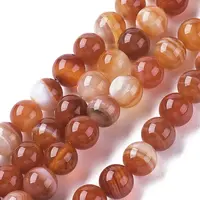 Natural Striped Agate/Banded Agate Beads Strands