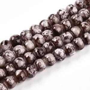 Baking Paint Glass Beads Strands