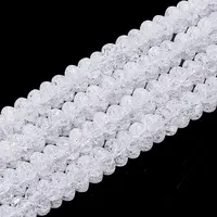 Synthetic Crackle Quartz Beads Strands