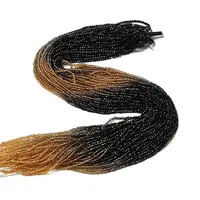 Transparent Gradient Color Glass Beads Strands