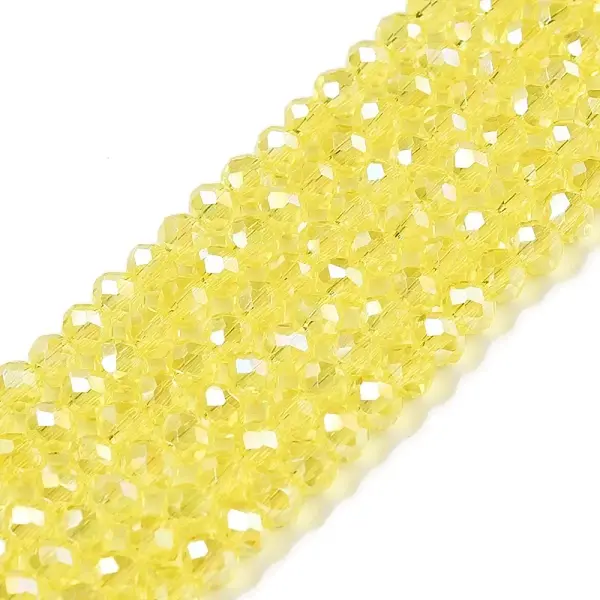 Electroplate Glass Beads Strands