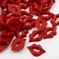 Acrylic Lip Shaped Cabochons