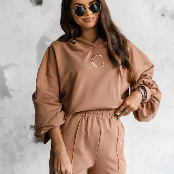 Caramel sweatshirt Cocomore cmgBZ1973.camel