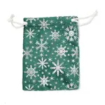 Silver Stamping Christmas Velvet Storage Bags