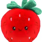 Dekorační polštářek jahůdka - červená