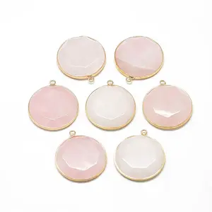 Natural Rose Quartz Pendants