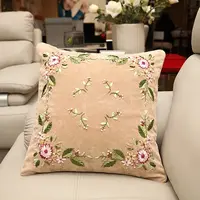 DIY Flower Pattern Pillow Embroidery Kits