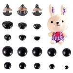 260Pcs 16 Style Resin Doll Eyes & Nose
