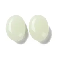 Synthetic Luminous Stone Flat Oval Palm Stone