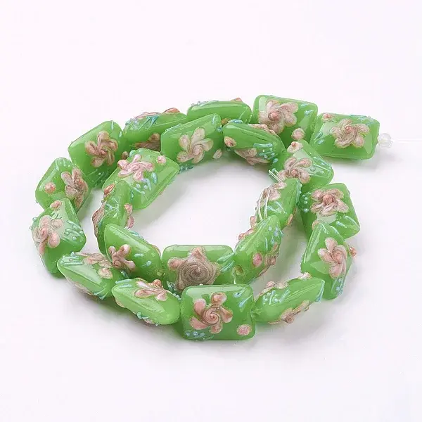 Handmade Bumpy Lampwork Beads Strands