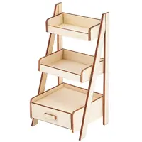 Mini Wood Storage Rack Furniture Model