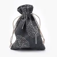 Polycotton(Polyester Cotton) Packing Pouches Drawstring Bags