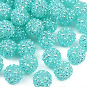 AB-Color Resin Rhinestone Beads