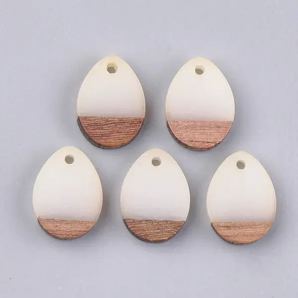 Resin & Walnut Wood Pendants
