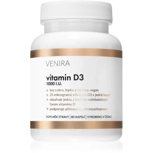 Venira Vitamín D (vegan) kapsle s vitamínem D 80 cps