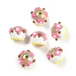 Hand Painted Acrylic with Enamel Beads