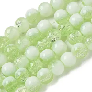 Crackle Glass Beads Strands