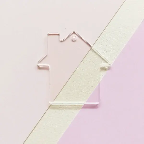 Transparent Acrylic Disc Big Pendants