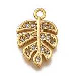 Brass Micro Pave Cubic Zirconia Pendants