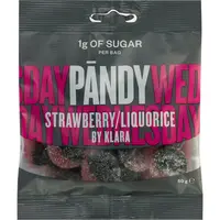 Pändy Candy Strawberry/Liquorice by Klara želé bonbóny 50 g