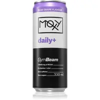 GymBeam Moxy Daily+ hotový nápoj s aminokyselinami bez kofeinu příchuť Blue Grape 330 ml
