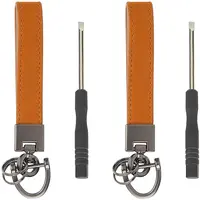 Cowhide Leather Keychain