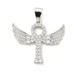 Brass Micro Pave Cubic Zirconia Pendants